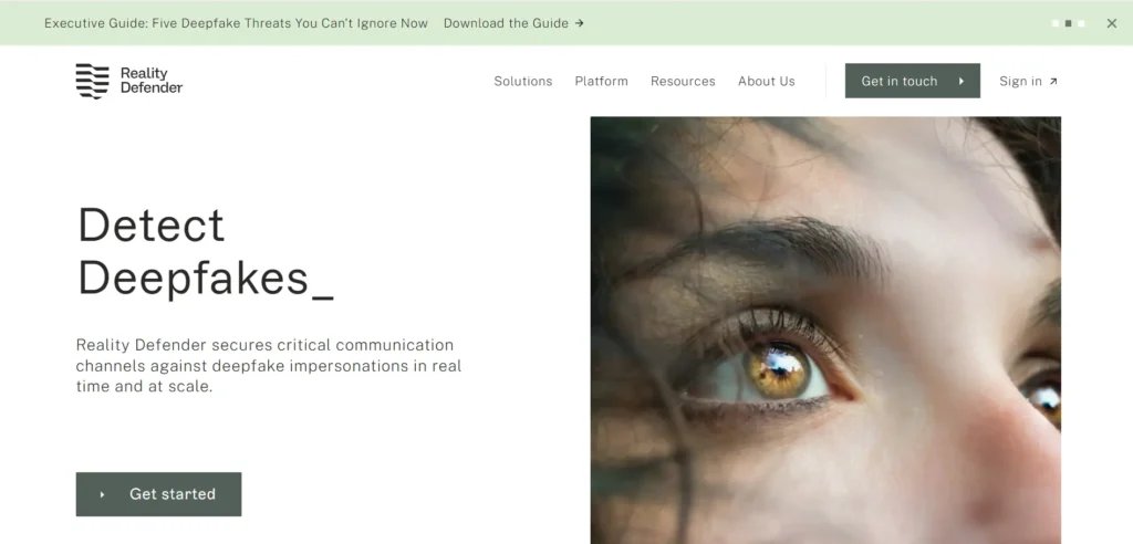 RealityDefender - Deepfake & Media Manipulation Detection