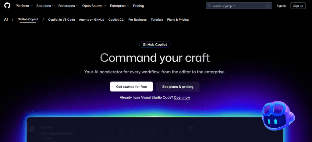 GitHub Copilot Your AI pair programmer
