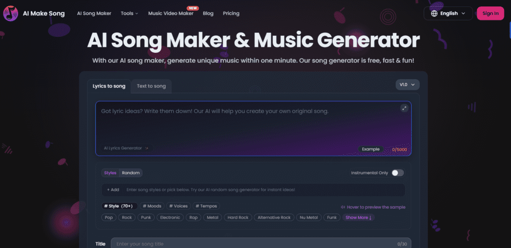 AI Make Song