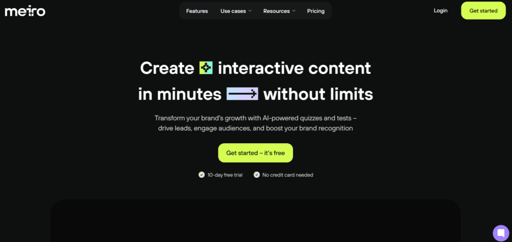 Meiro – AI-powered builder for tests and quizzes
