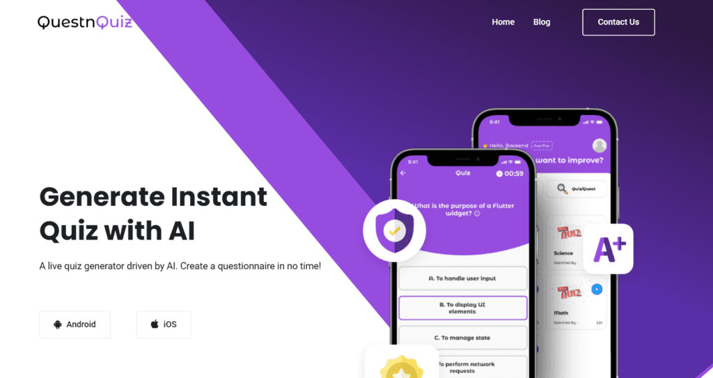 QuestnQuiz - A live quiz generator driven by AI
