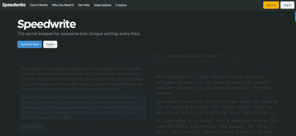 Speedwrite