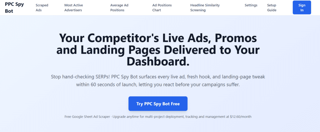 PPC Spy Bot
